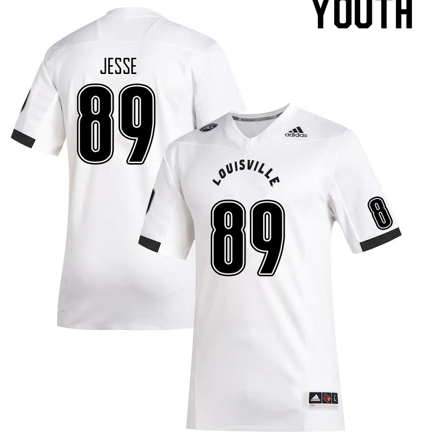 Youth #89 Reece Jesse Louisville Cardinals College Football Jerseys Sale-White - Click Image to Close